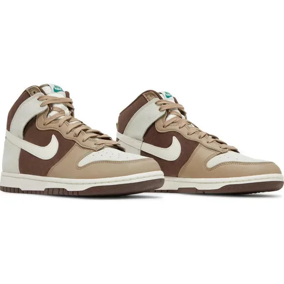 Nike Dunk High Light Chocolate Size 9M New RB